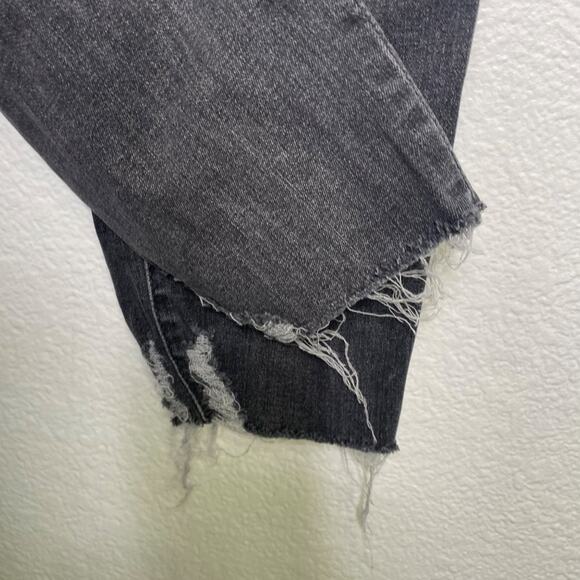 Universal Thread Womens Jeans Size 12 Gray Distressed High Rise Skinny Leg - Picture 14 of 16